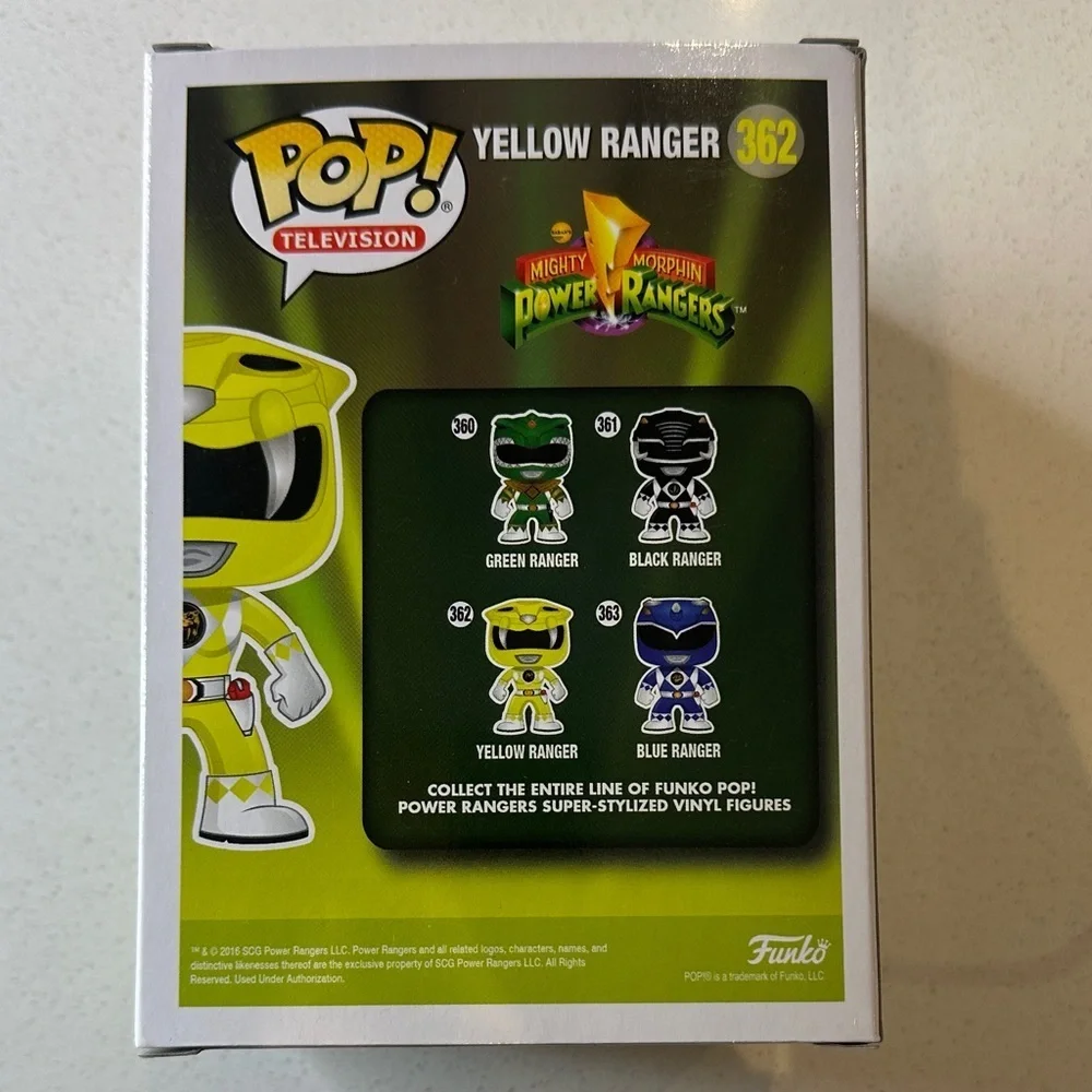 Funko Pop Yellow Ranger #362 Power Rangers GameStop Exclusive - Picture 3 of 7